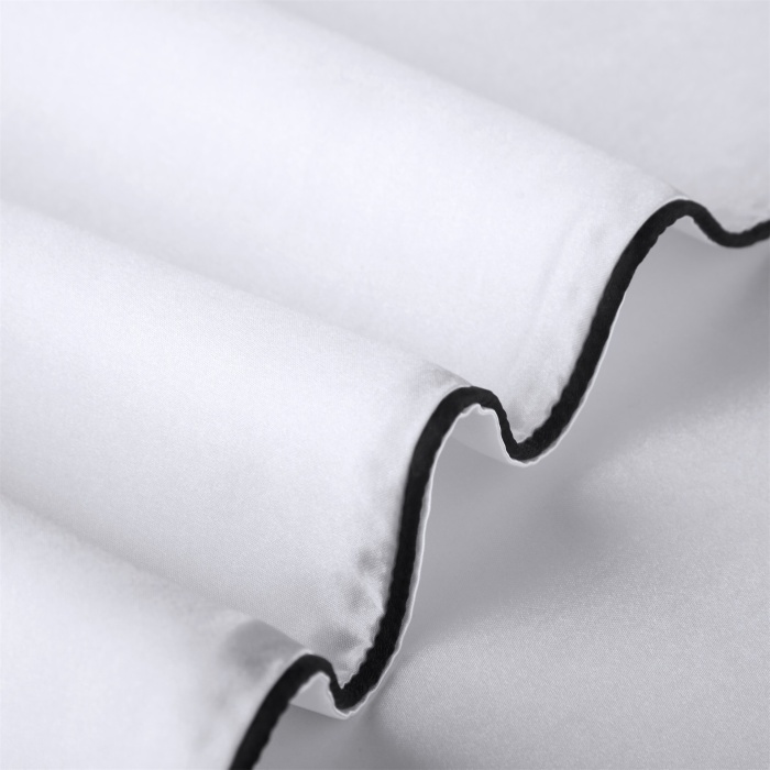 Silk Satin Pillowcase With Pipping All Around For Hair and Skin